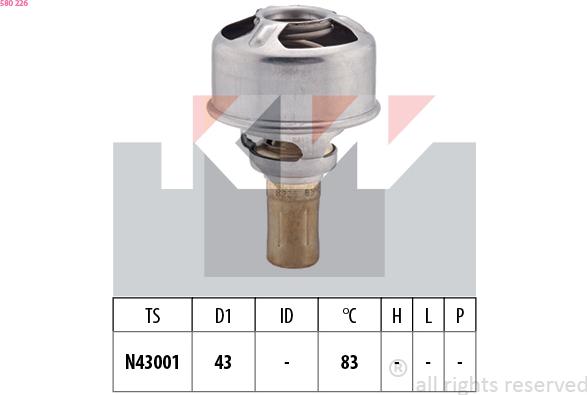 KW 580 226 - Termostat, soyuducu furqanavto.az