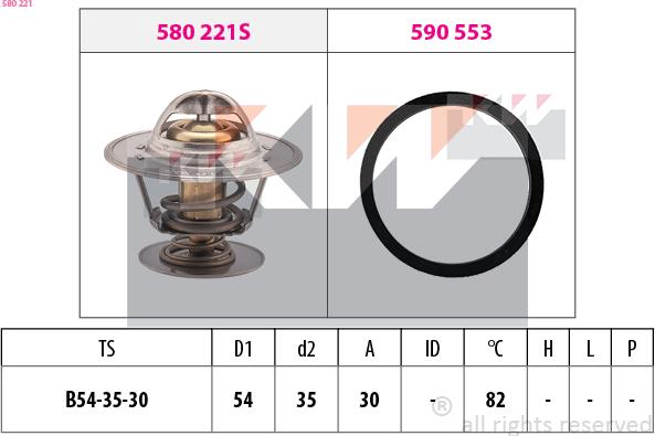 KW 580 221 - Termostat, soyuducu furqanavto.az