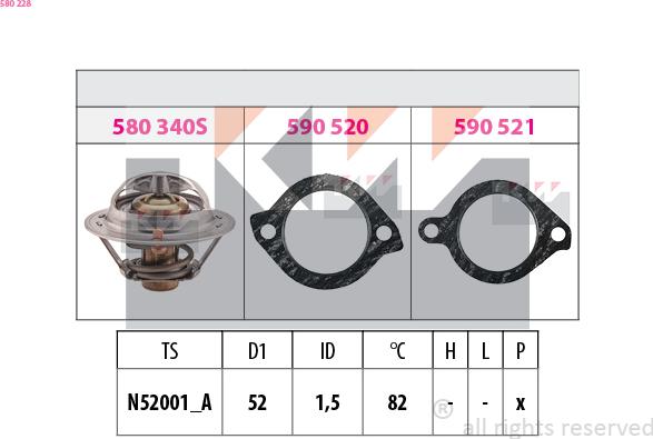 KW 580 228 - Termostat, soyuducu furqanavto.az