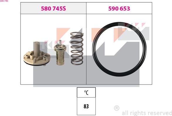 KW 580 745 - Termostat, soyuducu furqanavto.az