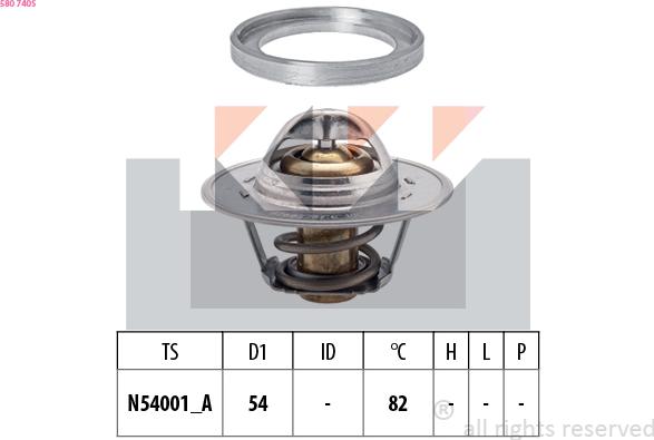 KW 580 740S - Termostat, soyuducu furqanavto.az