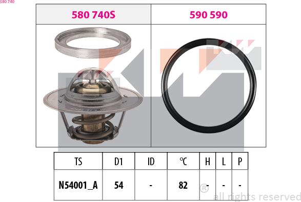 KW 580 740 - Termostat, soyuducu furqanavto.az