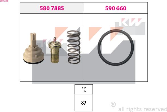 KW 580 788 - Termostat, soyuducu furqanavto.az