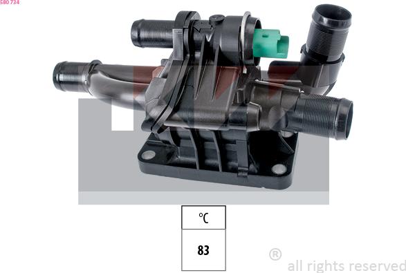 KW 580 734 - Termostat, soyuducu furqanavto.az