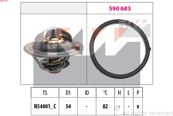 KW 580 727 - Termostat, soyuducu furqanavto.az