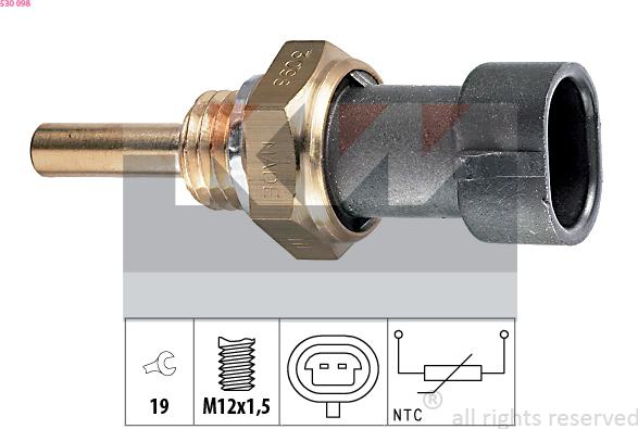 KW 530 098 - Sensor, yağın temperaturu furqanavto.az