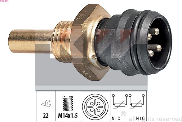 KW 530 151 - Sensor, soyuducu suyun temperaturu furqanavto.az