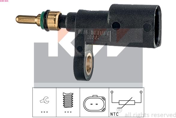KW 530 355 - Sensor, soyuducu suyun temperaturu furqanavto.az