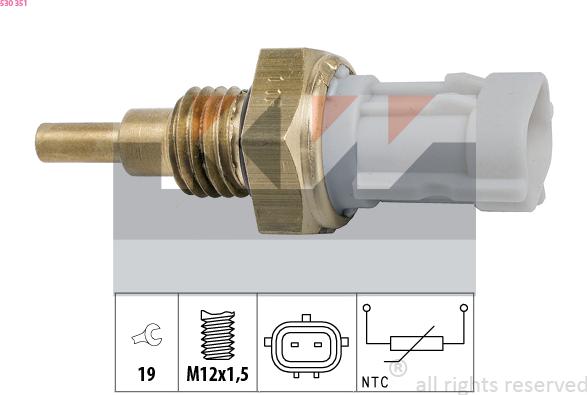 KW 530 351 - Sensor, yağın temperaturu furqanavto.az