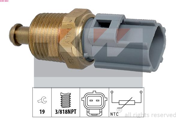 KW 530 363 - Sensor, yağın temperaturu furqanavto.az