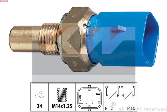 KW 530 320 - Sensor, soyuducu suyun temperaturu furqanavto.az