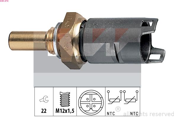 KW 530 274 - Sensor, soyuducu suyun temperaturu www.furqanavto.az