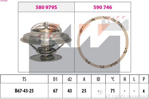 KW 579 942 - Termostat, soyuducu furqanavto.az