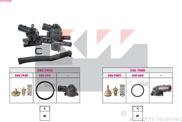 KW 579 956KK - Termostat, soyuducu furqanavto.az