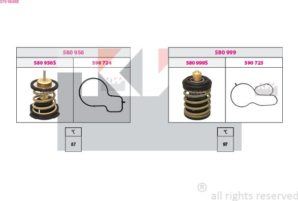 KW 579 984KK - Termostat, soyuducu furqanavto.az