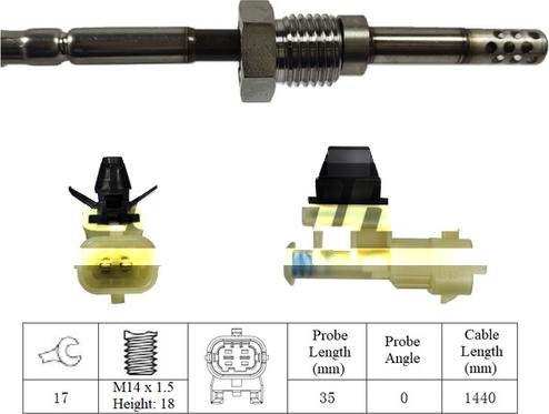 LEMARK LXT053 - Sensor, işlənmiş qazın temperaturu furqanavto.az