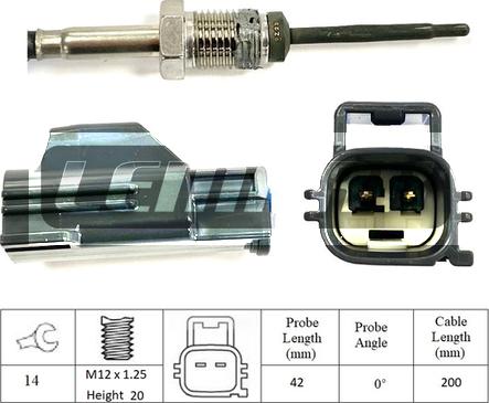 LEMARK LXT089 - Sensor, işlənmiş qazın temperaturu furqanavto.az