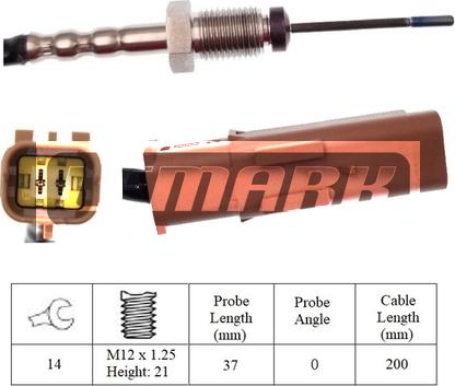 LEMARK LXT086 - Sensor, işlənmiş qazın temperaturu furqanavto.az