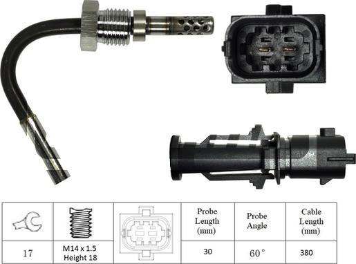 LEMARK LXT039 - Sensor, işlənmiş qazın temperaturu furqanavto.az