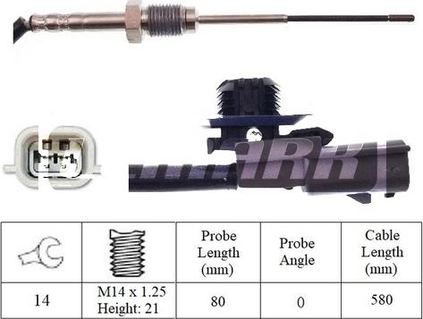 LEMARK LXT125 - Sensor, işlənmiş qazın temperaturu furqanavto.az