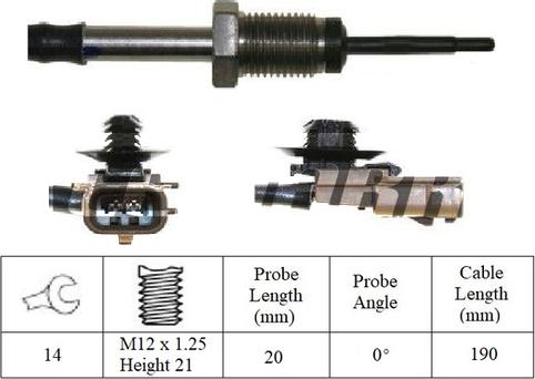 LEMARK LXT241 - Sensor, işlənmiş qazın temperaturu furqanavto.az