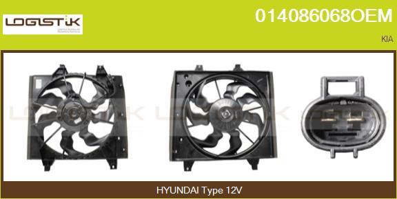 LGK 014086068OEM - Elektrik mühərriki, radiator ventilyatoru furqanavto.az