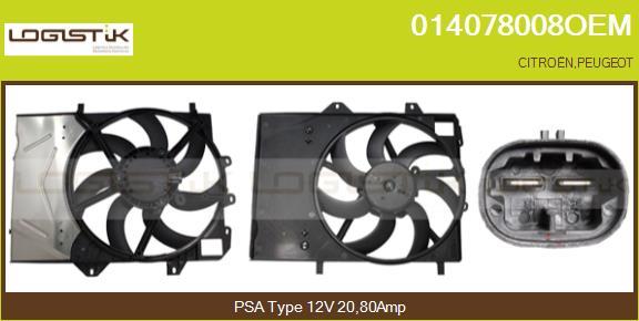 LGK 014078008OEM - Elektrik mühərriki, radiator ventilyatoru furqanavto.az