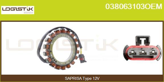 LGK 038063103OEM - Stator, alternator furqanavto.az