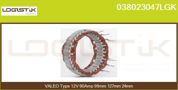 LGK 038023047LGK - Stator, alternator furqanavto.az