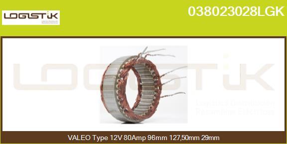 LGK 038023028LGK - Stator, alternator furqanavto.az