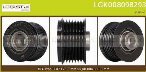 LGK LGK008098293 - Kasnak, alternator, sərbəst dönərli mufta furqanavto.az