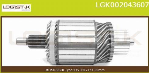LGK LGK002043607 - Armatur, başlanğıc furqanavto.az