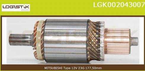 LGK LGK002043007 - Armatur, başlanğıc furqanavto.az