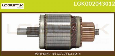 LGK LGK002043012 - Armatur, başlanğıc furqanavto.az