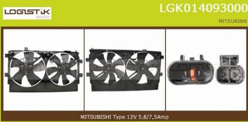 LGK LGK014093000 - Elektrik mühərriki, radiator ventilyatoru furqanavto.az