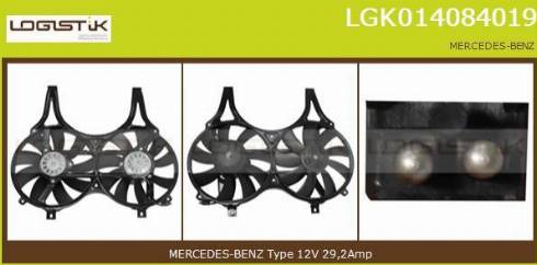 LGK LGK014084019 - Elektrik mühərriki, radiator ventilyatoru furqanavto.az