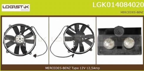 LGK LGK014084020 - Elektrik mühərriki, radiator ventilyatoru furqanavto.az