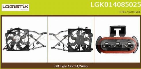 LGK LGK014085025 - Elektrik mühərriki, radiator ventilyatoru furqanavto.az