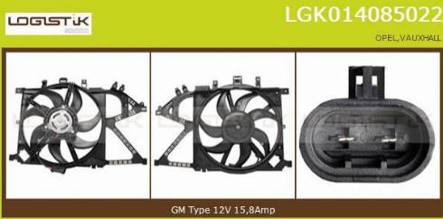 LGK LGK014085022 - Elektrik mühərriki, radiator ventilyatoru furqanavto.az