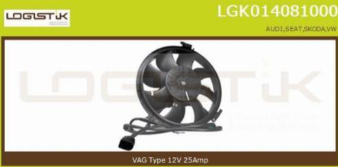 LGK LGK014081000 - Elektrik mühərriki, radiator ventilyatoru furqanavto.az