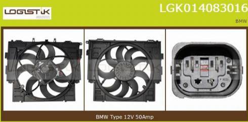 LGK LGK014083016 - Elektrik mühərriki, radiator ventilyatoru furqanavto.az