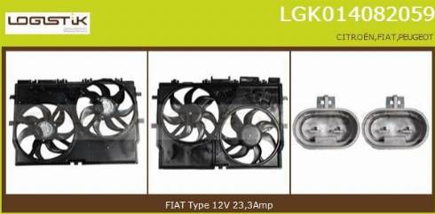 LGK LGK014082059 - Elektrik mühərriki, radiator ventilyatoru furqanavto.az