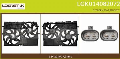 LGK LGK014082072 - Elektrik mühərriki, radiator ventilyatoru furqanavto.az