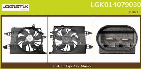 LGK LGK014079030 - Elektrik mühərriki, radiator ventilyatoru furqanavto.az