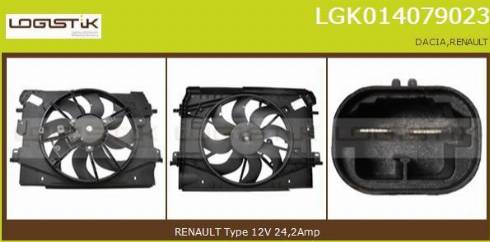 LGK LGK014079023 - Elektrik mühərriki, radiator ventilyatoru furqanavto.az