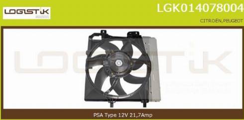 LGK LGK014078004 - Elektrik mühərriki, radiator ventilyatoru furqanavto.az