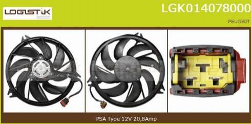 LGK LGK014078000 - Elektrik mühərriki, radiator ventilyatoru furqanavto.az