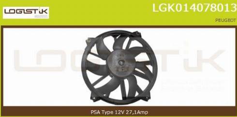 LGK LGK014078013 - Elektrik mühərriki, radiator ventilyatoru furqanavto.az