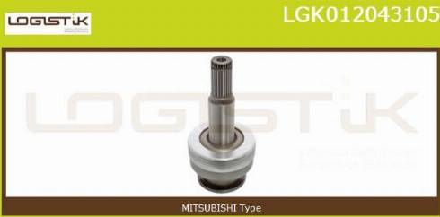 LGK LGK012043105 - Pinion, başlanğıc furqanavto.az