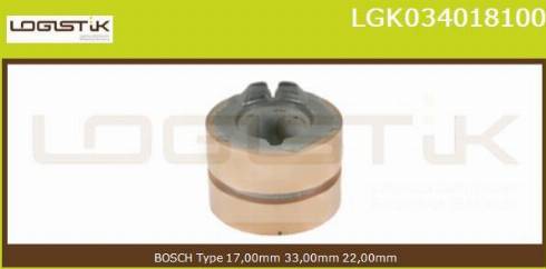 LGK LGK034018100 - Sürüşmə halqası, alternator furqanavto.az
